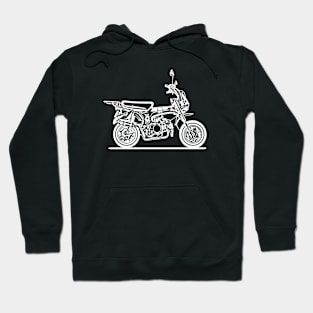 CT70 Minibike White Sketch Art Hoodie